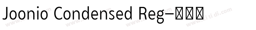 Joonio Condensed Reg字体转换